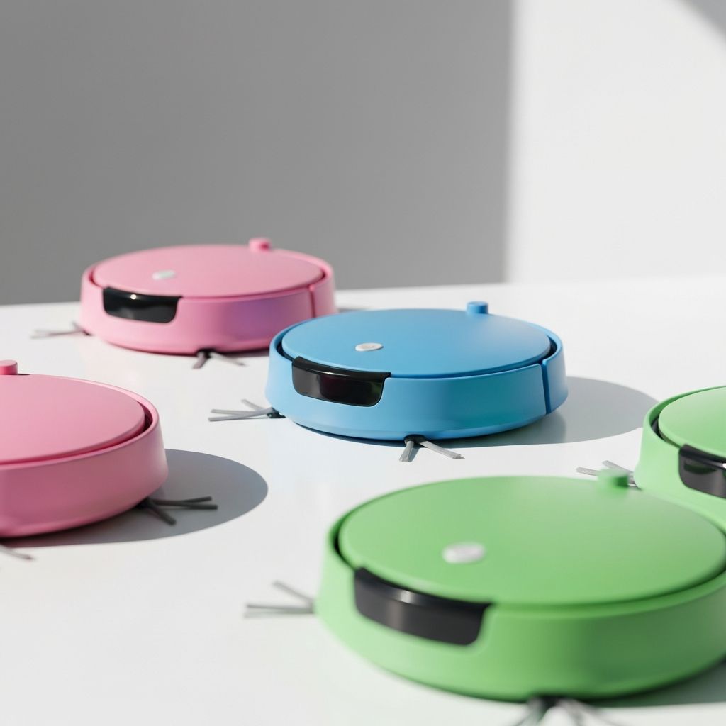 Robos de limpeza em cores variadas